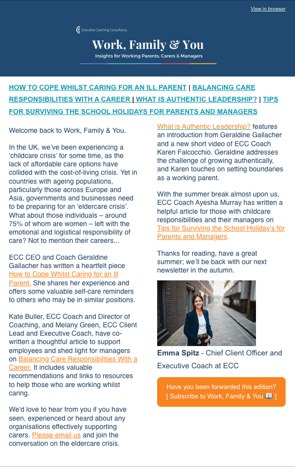 The Unmet Needs of Working Carers